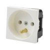 Gniazdo Zasilające Pojedyncze Białe 45X45