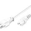Sn315-3/07/2.0Wh Kabel Iec C13 Żeński,Sev-1011 (J) Wtyk Pvc 2M Biały 10A 250V