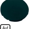 Button plate, round, symbol up, for pushbutton, 218185