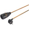 Sygonix SY-5597568 Cable Extension 16A 5m Black/Orange lockable