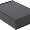 Aluminum RF enclosure, (L x W x H) 280 x 191 x 68 mm, black, IP54, 1457U2801EBK