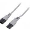 SN46-2/07/1GY Kabel: 2x0,75mm2, IEC C7 żeński,IEC C8 męski, 1m, 2,5A