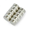 Magnes neodymowy okrągły Calamit N35/Ni 10x4mm - 10 szt.