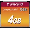 Karta pamięci flash CompactFlash, 4 GB, Transcend MLC -25 → +85°C