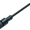 Sensor actuator cable, M12-cable socket, straight to open end, 3 pole, 2 m, PUR, black, 4 A, 77 3420 0000 50003-0200