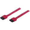 Manhattan 971745 SATA Data Cable 7-Pin Male to Male 0.50m Red