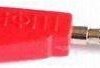 Wtyk bananowy z gniazdem AL2312 czerwony