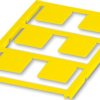 PA device marker, (L x W) 21.9 x 21.9 mm, yellow, sheet with 6 pcs, 0825464