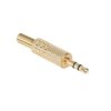 WTYK JACK 3,5 STEREO ZŁOTY NA KABEL