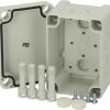 PC enclosure, (L x W x H) 60 x 65 x 95 mm, light gray (RAL 7035), IP65, 5824020