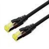 Roline 21.15.0759 RJ45 Patch Cable CAT 6A S/FTP Black 10 m Network Cable