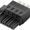 Weidmüller 2549310000 Obudowa złącza pin męskiego na kabel BVFL 7.62HP/02/180 BCF/04R SN BK BX, piny: 2, 35 A, 78 szt.