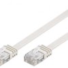Kabel płaski Patchcord CAT 5e U/UTP RJ45/RJ45 0,5m biały