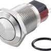 TRU COMPONENTS TC-7494716 Przycisk wandaloodporny TC-GQ16-KF-11Z/J/S, 16 mm, 48 V/DC, 2 A, 1 szt.