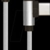 8639 Sync & charging, USB A -> USB C, 1,0m, ang., textile, grey