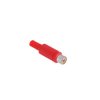 Gniazdo RCA na kabel plastik czerwone / GNI0063B