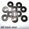 black steel washer - M5 (10 pack)