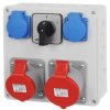 Rozdzielnica budowlana 0-1 32A/5P 16A/5P 2x230V RSBO.01112