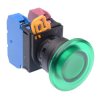 YW1L-A4E11Q0G Green 22mm Mushroom Maintained Push Button Switch 1NO-1NC IP65 IDEC
