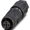 Złącze okrągłe 4-pinowe M12 Kabel Gniazdo Phoenix Contact Żeńskie IP65, IP67 SACC