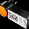 ET0016 Outdoor timer, LCD display, IP44, 3600 W, black/orange