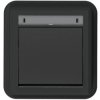 Łącznik schodowy pojedynczy podtynkowy hermetyczny IP55 antracytowy 10AX Aquant 2K