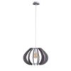 Lampa Wisząca Nowoczesna Drewno 1Xe27 Nora Grey