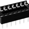 Connfly DS1009-16AT1NX-0B2 Podstawka pod układy scalone Wymiary siatki: 2.54 mm Ilość styków: 16 1 szt. tuba
