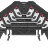 Patch distribution terminal, push-in connection, 0.5-1.5 mm², 16 pole, 10 A, 4 kV, black, 1173810000