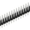 Pin header, 30 pole, pitch 2 mm, straight, black, 10062436