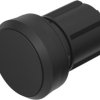 Pushbutton, unlit, groping, waistband round, black, front ring black, mounting Ø 22.3 mm, 45-2131.1110.000