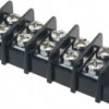 Terminal block, 5 pole, 0.3-3.0 mm², black, PCB connection, 20 A, 1546306-5