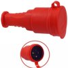 Gniazdo przenośne gumowe 16A 230V IP44 czerwone AEI602279-R