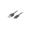 Przewód USB typ A - USB typ C 1m czarny