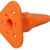 Socket, 3 pole, straight, orange, W3S