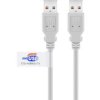 Kabel Usb 2.0 Hi-Speed Z Certyfikatem Usb, Szary - Długość Kabla 2 M