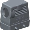 Housing, size HB16, die-cast aluminum, PG21, angled, clip locking, IP65, T1230160121-000