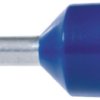 Insulated wire end ferrule, 2.5 mm², 21.5 mm/12 mm long, blue, 61746503