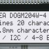 EA DOGM204W-A LCD text module, 59 x 21.3 mm, white