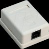 77632 1-port RJ45 surface mount installation box, CAT 6, UTP