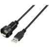TruComponents 240962 USB 2.0 adapter incl. 1 m cable IP67