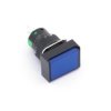 Przycisk panelowy prostokątny bistabilny 16x22mm niebieski