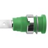 Gniazdo bananowe Żeńskie typ Gniazdo bananowe Zielony Schutzinger rozmiar 4 mm 1000 V Nikiel