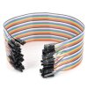 30cm 40szt Przewody żeńsko-żeńskie do płytka z dziurkami Breadboard Wires Jumper Cable Przewód Dupont