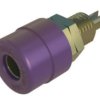 Złącze bananowe Żeński Gwint M6, końcówka lutownicza Fioletowy 32A Hirschmann Test & Measurement rozmiar 4 mm