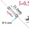 0,5A bezpiecznik ceramiczny do PCB; 5x20mm