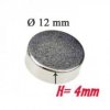 Magnes neodymowy 12x4mm niklowany N38