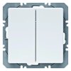 KNX RF przycisk radiowy 2-krotny płaski quicklink biały Berker Q.1/Q.3 85656229