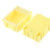 Skrzynka z przegródkami szerokość: 56mm wysokość: 21mm głębokość: 42mm ABS Żółty