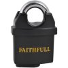 Faithfull LS 05 PVC Coated Brass Padlock 50mm